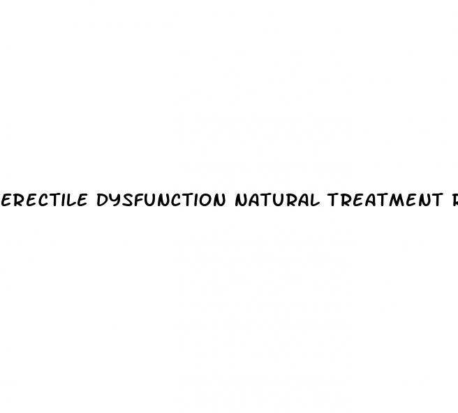 erectile dysfunction natural treatment reviews