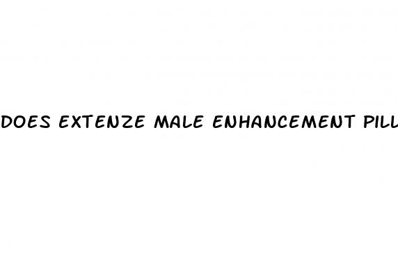 does extenze male enhancement pills really work