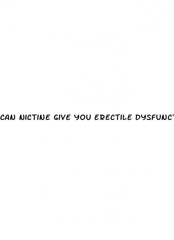 can nictine give you erectile dysfunction