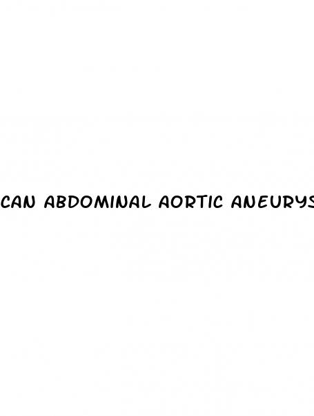 can abdominal aortic aneurysm affect erectile dysfunction