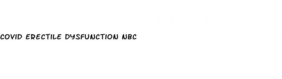 covid erectile dysfunction nbc