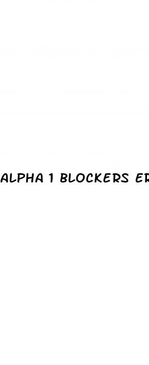 alpha 1 blockers erectile dysfunction