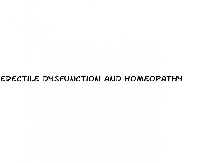 erectile dysfunction and homeopathy