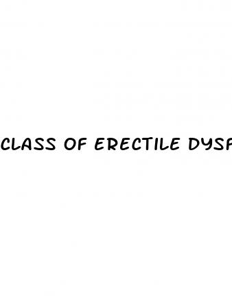 class of erectile dysfunction drugs