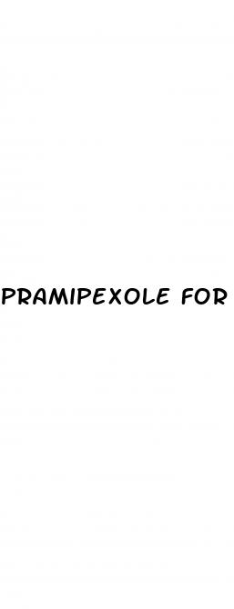 pramipexole for erectile dysfunction