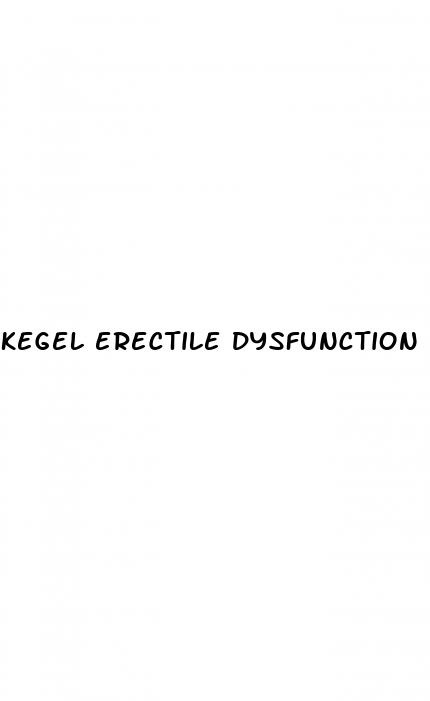 kegel erectile dysfunction exercises