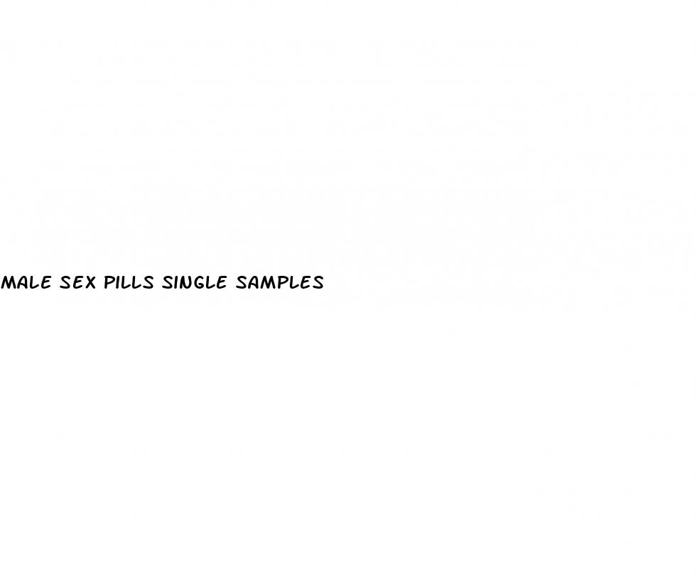 male sex pills single samples