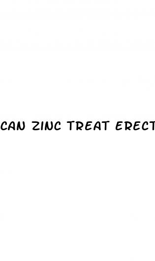 can zinc treat erectile dysfunction