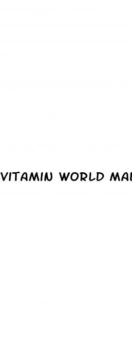 vitamin world male enhancement