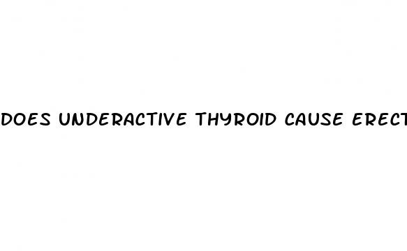 does underactive thyroid cause erectile dysfunction