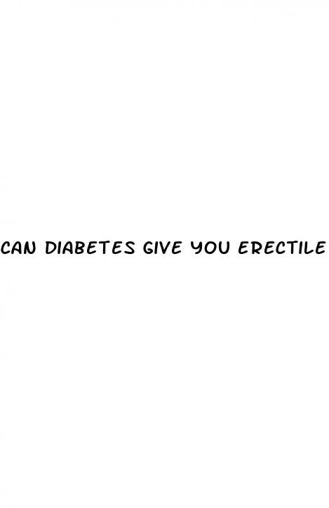 can diabetes give you erectile dysfunction