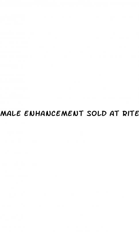 male enhancement sold at rite aid