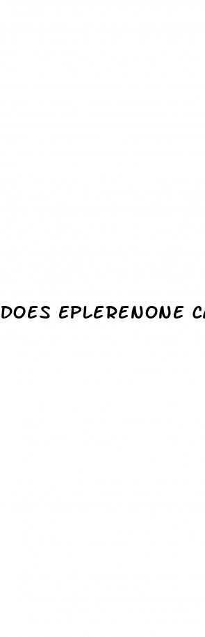 does eplerenone cause erectile dysfunction