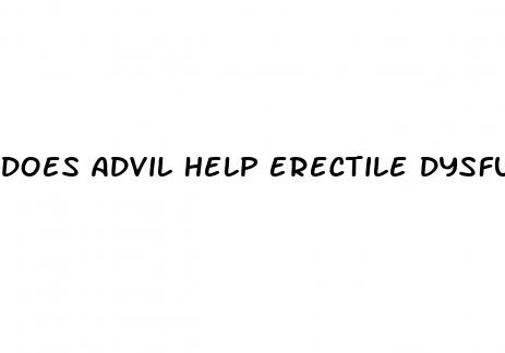 does advil help erectile dysfunction