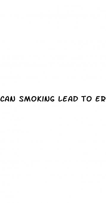 can smoking lead to erectile dysfunction