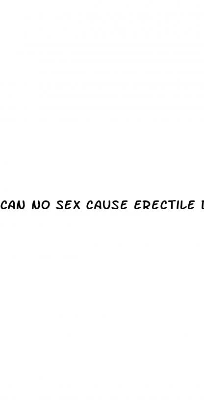 can no sex cause erectile dysfunction