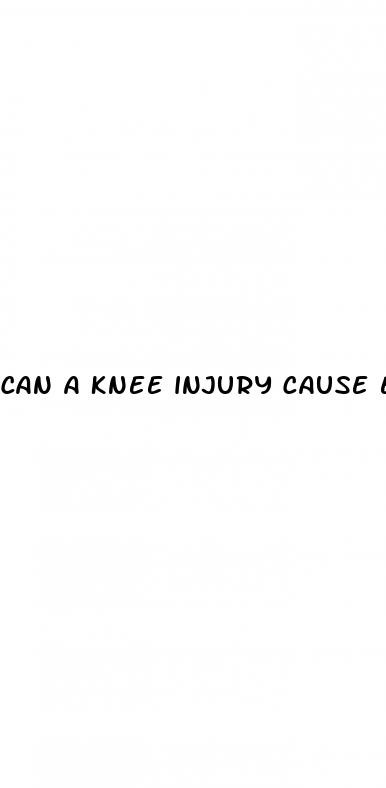 can a knee injury cause erectile dysfunction