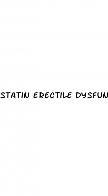 statin erectile dysfunction