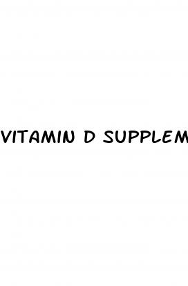 vitamin d supplement erectile dysfunction