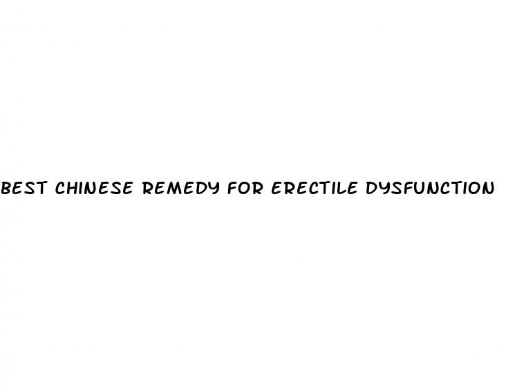 best chinese remedy for erectile dysfunction