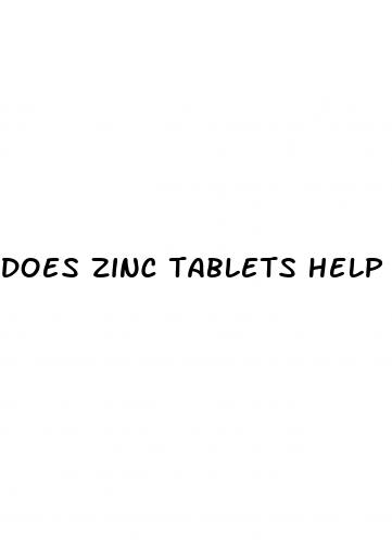 does zinc tablets help with erectile dysfunction