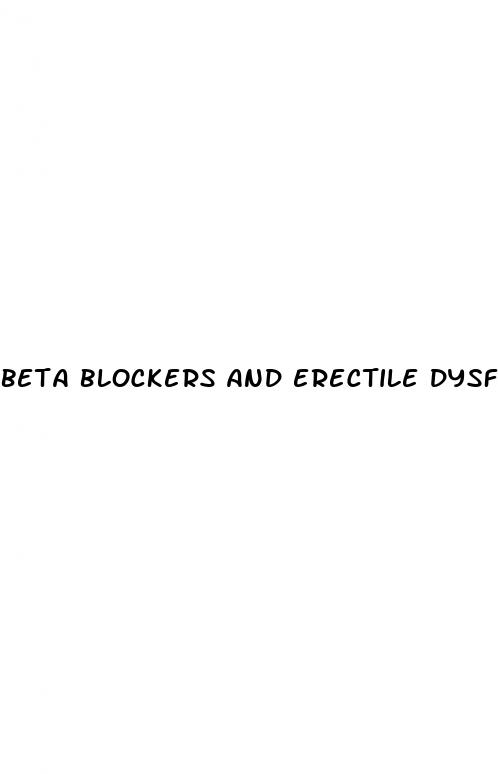 beta blockers and erectile dysfunction mechanism