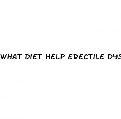 what diet help erectile dysfunction