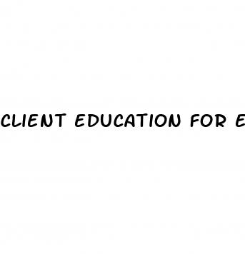 client education for erectile dysfunction