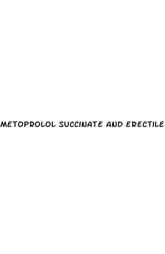 metoprolol succinate and erectile dysfunction