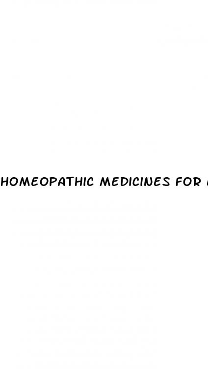 homeopathic medicines for erectile dysfunction