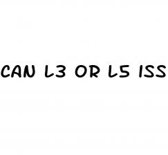 can l3 or l5 issues cause erectile dysfunction