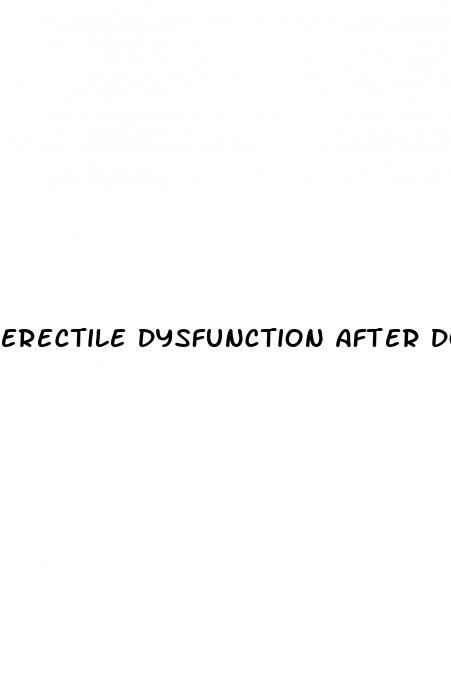 erectile dysfunction after donating blood