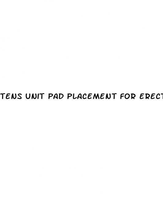 tens unit pad placement for erectile dysfunction