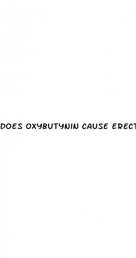 does oxybutynin cause erectile dysfunction