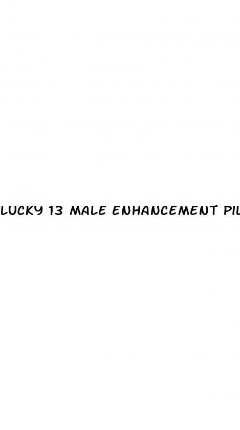 lucky 13 male enhancement pills