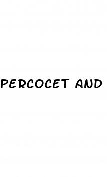 percocet and erectile dysfunction