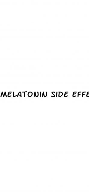 melatonin side effects erectile dysfunction