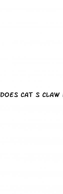 does cat s claw help with erectile dysfunction