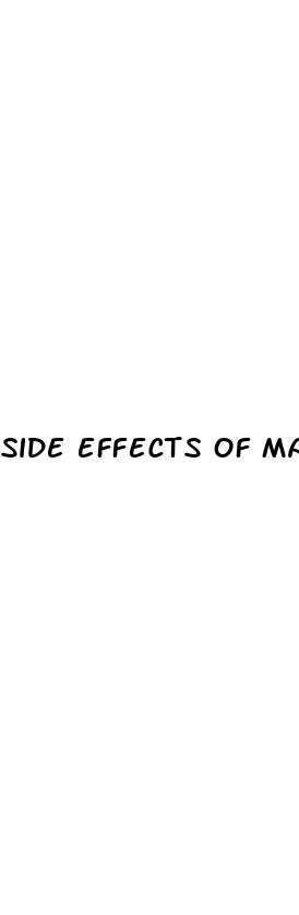 side effects of male enhancement suppliments