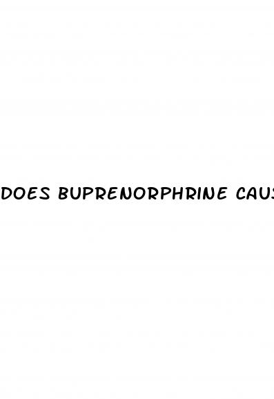 does buprenorphrine cause erectile dysfunction