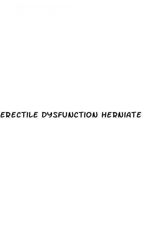 erectile dysfunction herniated disc