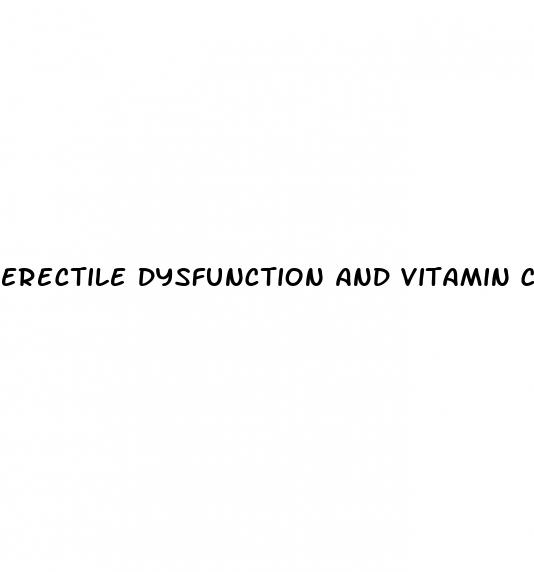 erectile dysfunction and vitamin c