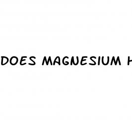 does magnesium help erectile dysfunction