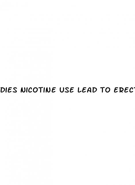 dies nicotine use lead to erectile dysfunction