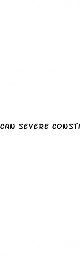 can severe constipation cause erectile dysfunction