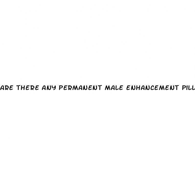 are there any permanent male enhancement pills