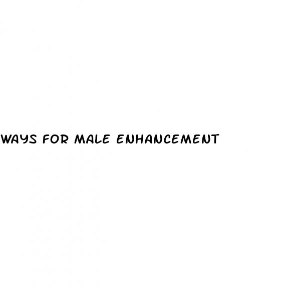 ways for male enhancement