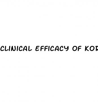 clinical efficacy of korean red ginseng for erectile dysfunction