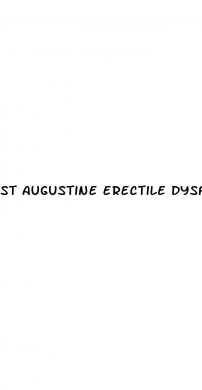 st augustine erectile dysfunction