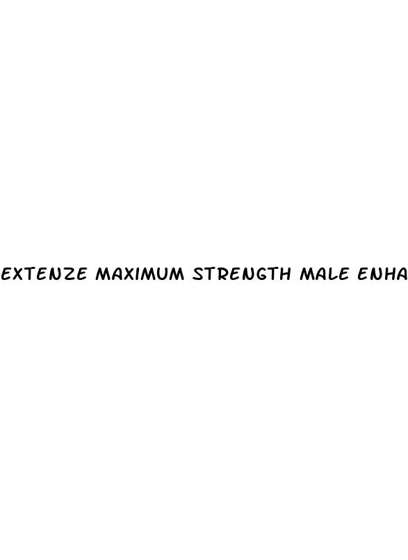 extenze maximum strength male enhancement directions